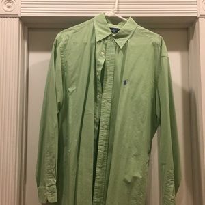 Green and White plaid Ralph Lauren button up